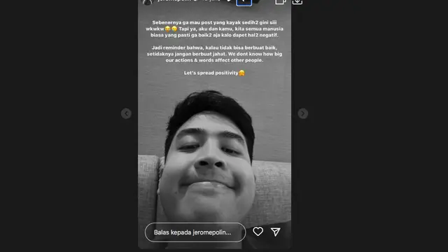 Jerome Polin Akui Lelah Secara Mental Setelah Dihujani Banyak Hal-Hal Negatif Belakangan Ini. (instagram.com/jeromepolin)