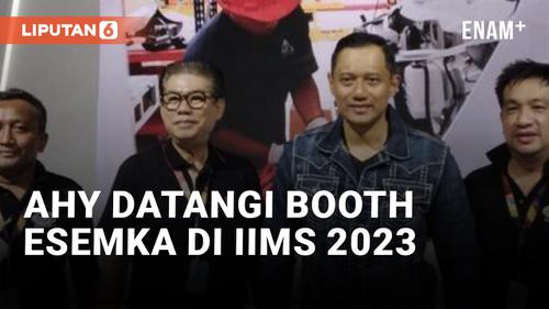 VIDEO: Datangi IIMS 2023, AHY Tengok Booth Esemka
