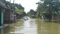 Ilustrasi – Banjir Sidareja, Cilacap pada akhir 2017 lalu. (Liputan6.com/Muhamad Ridlo)