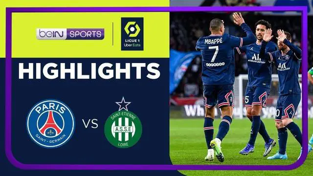 Berita video highlights kemenangan PSG atas Saint Etienne pada pekan ke-26 Ligue 1 2021/2022, di mana Kylian Mbappe tampil ganas, Minggu (27/2/2022) dinihari WIB.