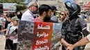Dari jumlah tersebut, 54 orang tewas akibat penembakan di dekat perlintasan Zikim, Gaza utara, pada Rabu (30/7/2025). (Jack GUEZ/AFP)