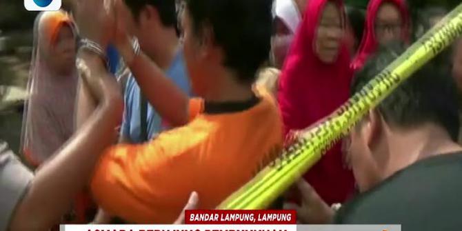 Polisi Gelar Rekonstruksi Kasus Pembunuhan Pacar Mantan Istri di Lampung