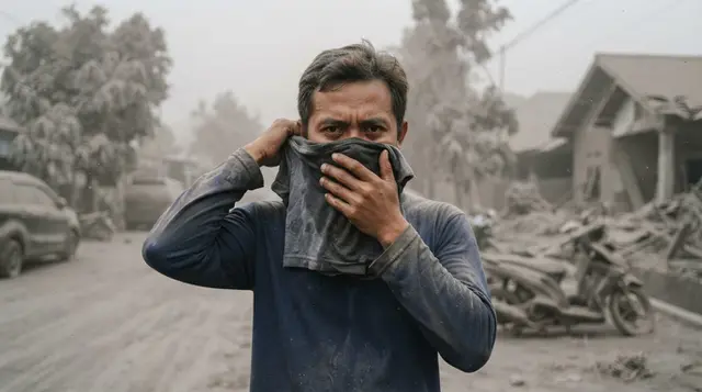 1. Membuat Masker Darurat dari Kain Basah