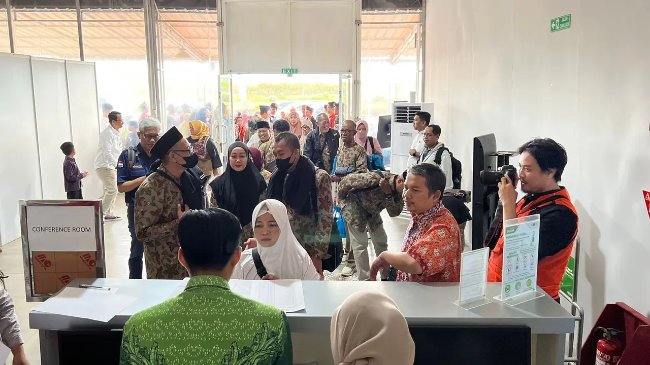 Bandara Jenderal Besar Soedirman (Purbalingga) untuk pertama kalinya melayani perjalanan jemaah umrah pada Sabtu, 26 Agustus 2023. (Dok Angkasa Pura II)