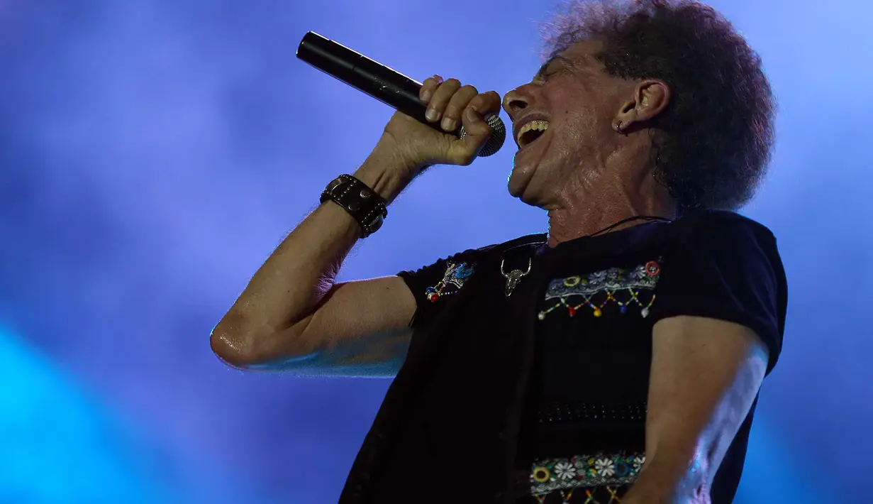 Penampilan God Bless di Jakarta Fair Kemayoran 2015. (Foto: Deki Prayoga/Bintang.com)