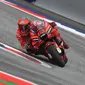 Pembalap Ducati Lenovo Team, Francesco Bagnaia menjadi juara pada balapan MotoGP Austria 2022 yang berlangsung di Sirkuit Red Bull Ring, Spielberg, Minggu (21/8/2022) malam WIB. (AFP/Vladimir Simicek)