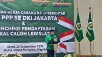 Pimpinan Wilayah Partai Persatuan Pembangunan (PPP) DKI Jakarta menggelar musyawarah kerja cabang (muskercab) ke-I pada Minggu (25/9/2022). (Dok. Liputan6.com)