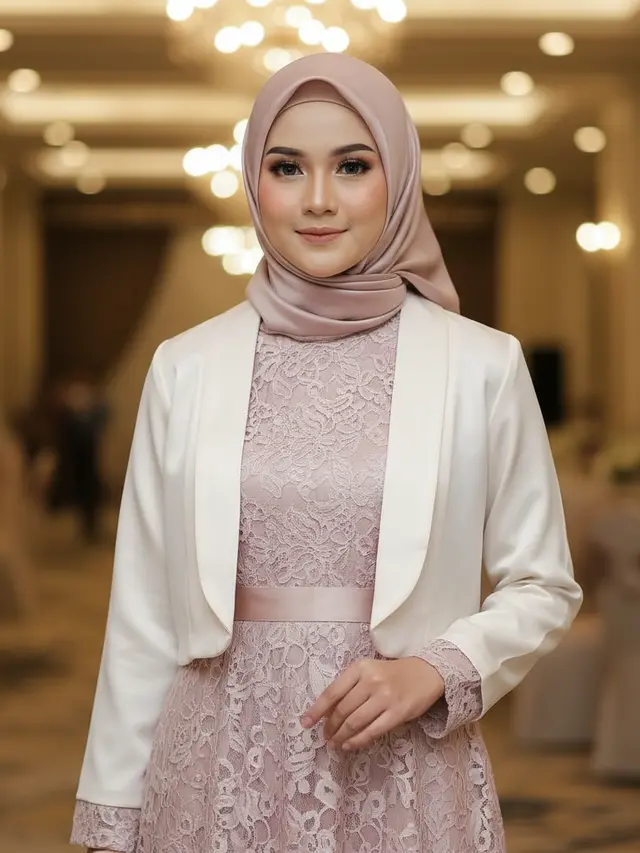 Model Gamis Blazer Brokat Terbaru (Foto: Gemini AI)