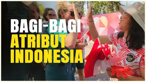 VIDEO: Diaspora Indonesia Bagi-bagi Atribut Bernuansa Merah Putih di Olimpiade Paris 2024