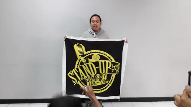 Alif, pemenang kompetisi stand up comedy di JICOMFEST 2019 (Ruly Riantrisnanto)