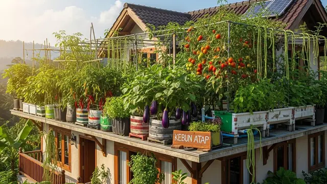 Rumah Mini Tapi Punya Kebun Sayur Luas