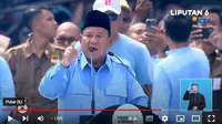 Calon presiden nomor urut 2, Prabowo Subianto Saat Kampanye&nbsp;Akbar di Stadion Utama Gelora Bung Karno (GBK), Senayan,&nbsp;Jakarta. (YouTube Liputan6)&nbsp;