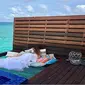 Hotel di Maladewa ini menawarkan fasilitas tidur di jaring atas laut (Dok.Instagram/@grandparkkodhipparu/https://www.instagram.com/p/BoJpz9OHedd/Komarudin)