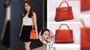 Shandy Aulia terlihat memesona saat mengenakan tas merek Hermes. Tas berwarna merah ini seharga Rp 192 juta. (Foto: instagram.com/fashionshandyaulia)