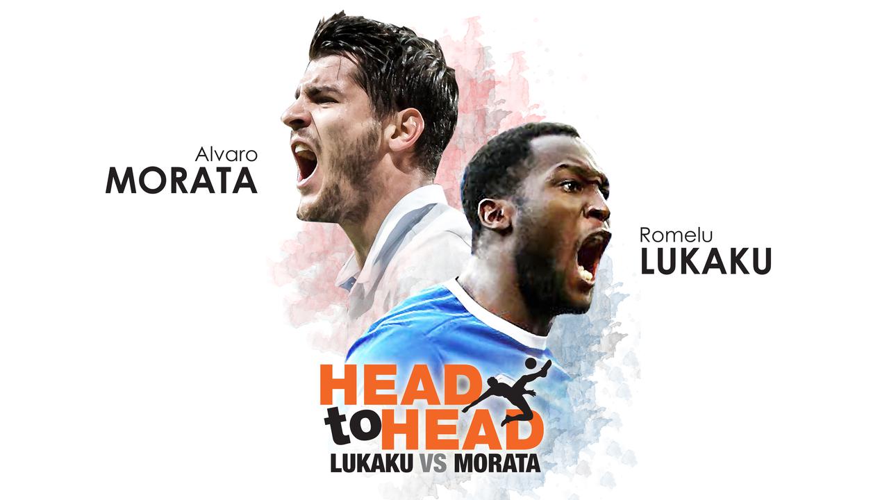 Head to Head Lukaku Vs Morata banner