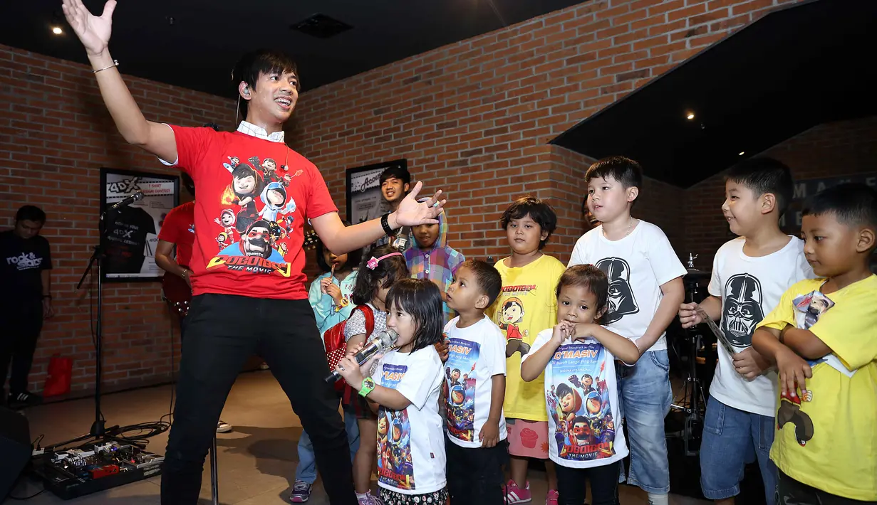 Serial BoBoi Boy merupakan tontonan yang disukai anak-anak. Mereka mengaku ingin selalu memberikan tontonan yang terbaik buat anak-anak.  (Nurwahyunan/Bintang.com)