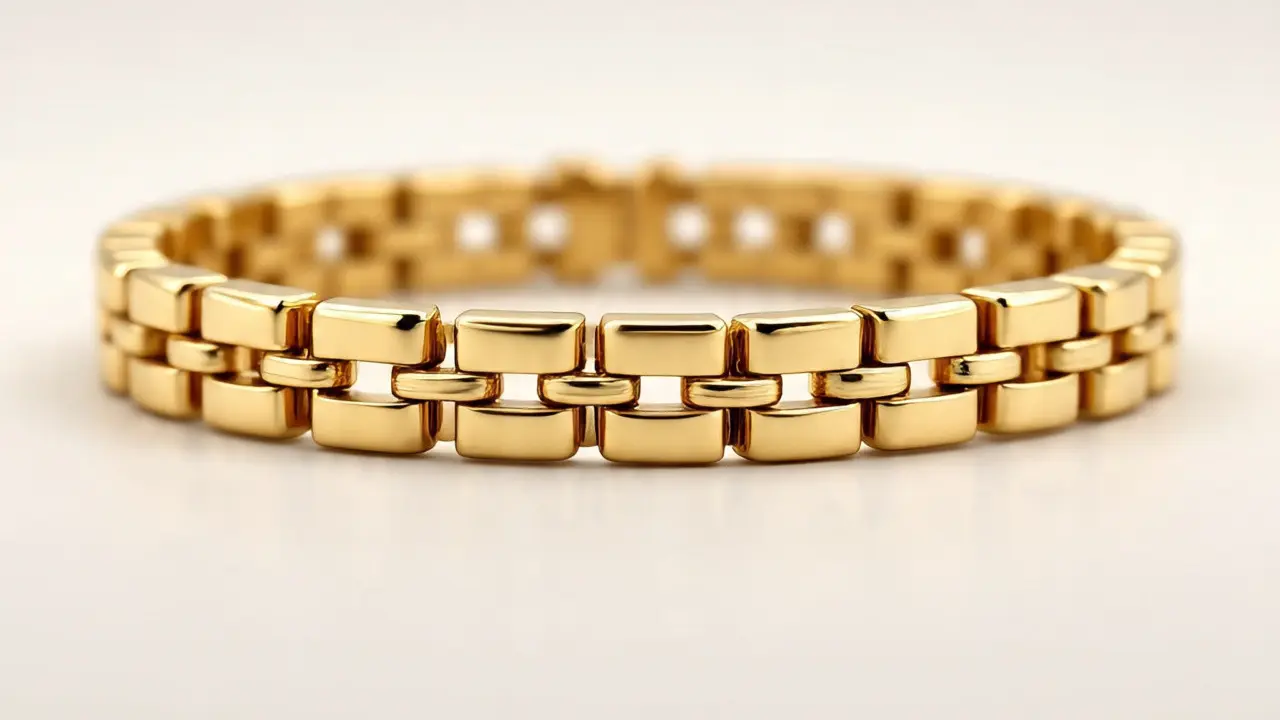 Gelang Emas Model Rantai Jam