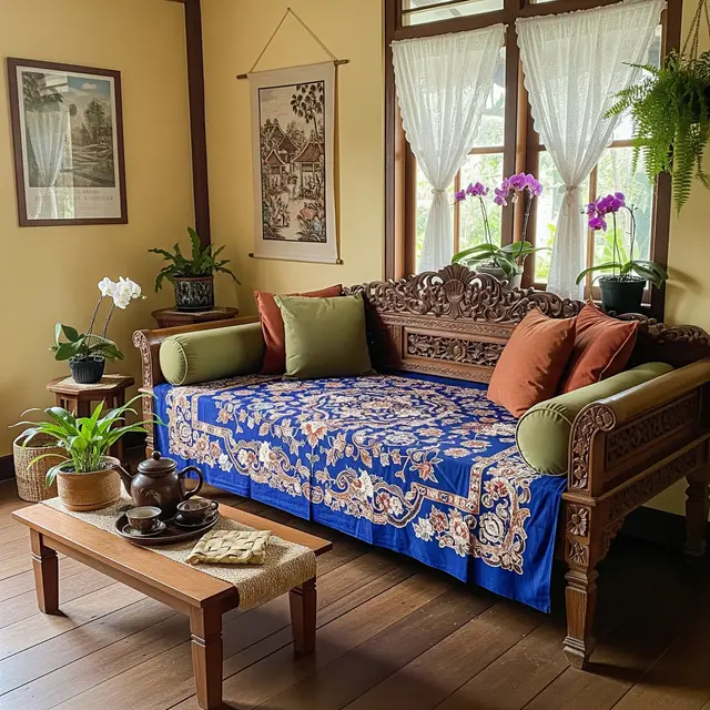 9 Model Ruang Tamu Rumah di Desa Tanpa Sofa tapi Tetap Nyaman