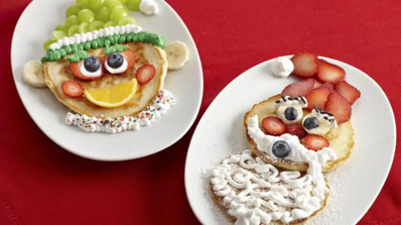 Santa and Elf Pancakes