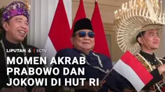 Intip Momen Prabowo Diapit Jokowi dan Gibran saat Upacara HUT RI di Istana