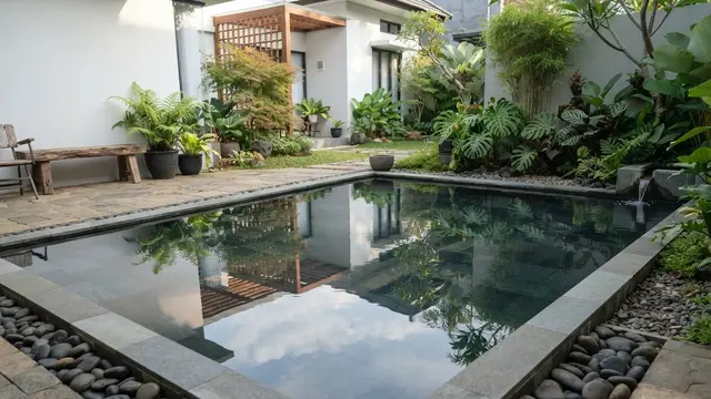 Model Kolam Refleksi yang Tidak Memerlukan Banyak Air