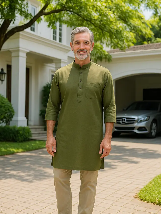 Model Baju Kurta Pria Usia 50 Tahunan