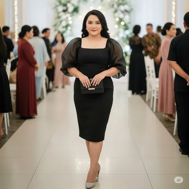 Baju Kondangan untuk Wanita Gemuk. Foto: Gemini