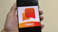 Aplikasi Helo, aplikasi dengan tiga fungsi yakni hiburan, berita, dan komunikasi (Liputan6.com/ Agustin Setyo W).