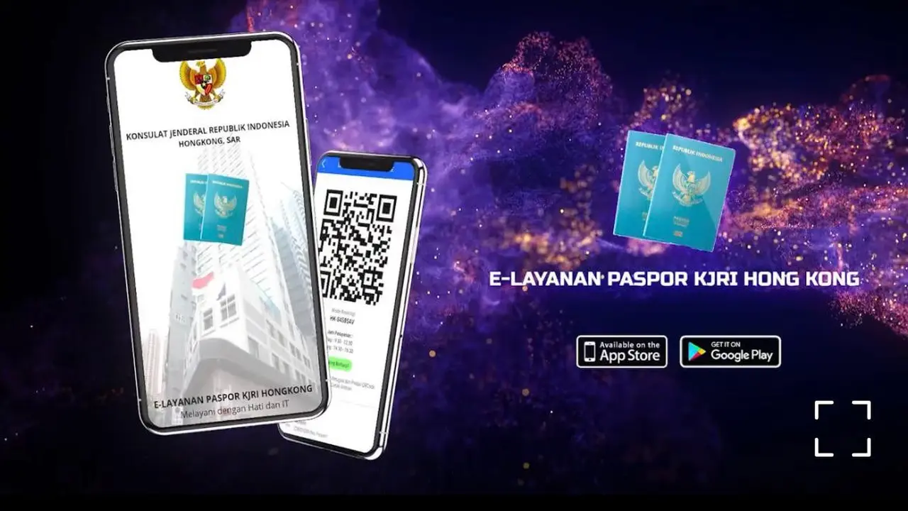 E-layanan paspor KJRI Hong Kong.