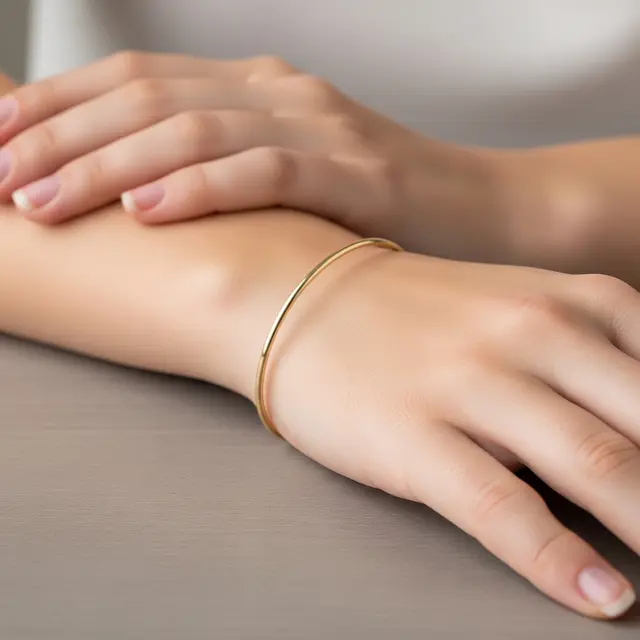 9 Gelang Emas Tipis 1 Gram Investasi Ringan untuk Remaja Putri, Pemanis Tampilan