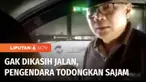 Seorang pengendara mobil bersikap arogan dengan todongkan senjata tajam ke pengendara lain di Bundaran Kelapa Gading Jakarta Utara. Korban pengancaman, melaporkan kasus ini ke Polsek Kelapa Gading.