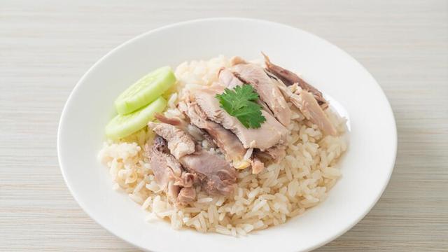 Ilustrasi nasi ayam hainan