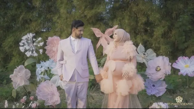 Busana Irish Bella saat Maternity Shoot, credit: @fdphotography90