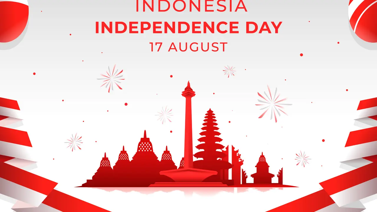 Ilustrasi hari kemerdekaan Indonesia
