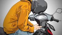 Ilustrasi pencurian sepeda Motor (Istimewa)