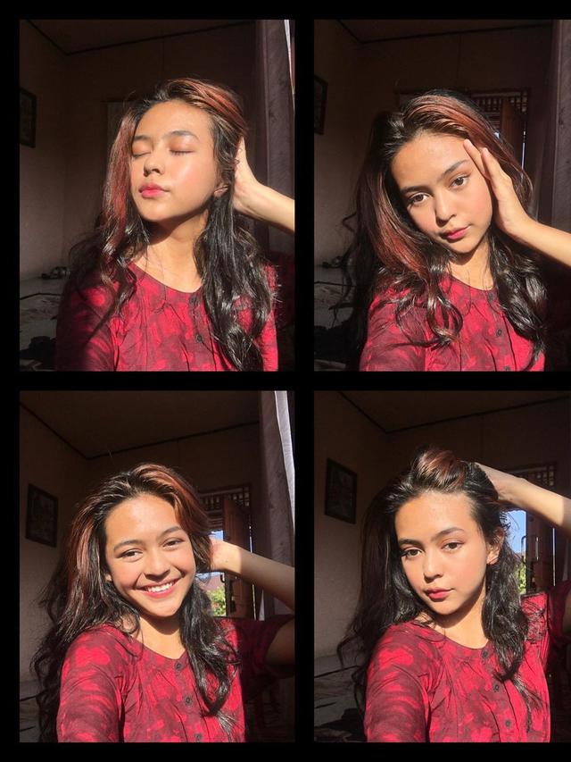 6 Potret Dinda Mahira dengan Warna Rambut Baru, Cantik Memesona