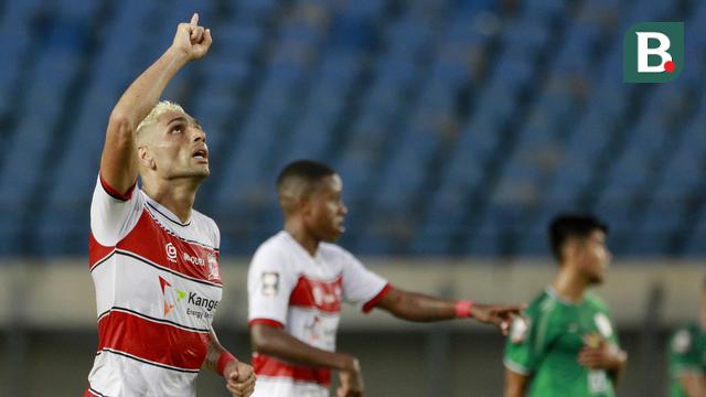 FOTO: Madura United Berbalik Unggul, Tumbangkan PSS Sleman 2-1 dalam Laga Grup C Piala Menpora 2021 - Jaimerson Xavier
