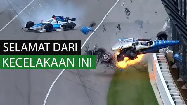 Berita video mengenai kecelakaan hebat yang menimpa Scott Dixon pebalap Indy Car 500 di balapan Indianapolis 500. Scott Dixon tetap selamat.