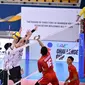 Pemain timnas voli putra Indonesia Krisna melancarkan spike saat menghadapi Korea Selatan pada laga pertama Grup C&nbsp;AVC Challenge Cup 2024&nbsp;di Isa Town, Bahrain, Minggu, 2 Juni. (foto:&nbsp;asianvolleyball)