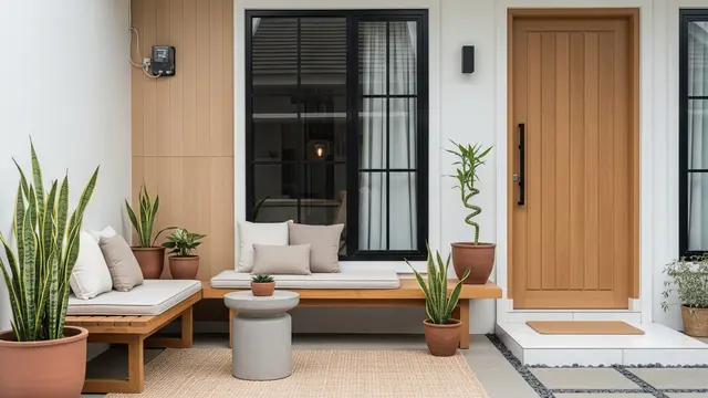 Desain Area Depan Rumah Ala Japandi yang Estetik/Gemini AI