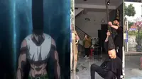 Viral gaya rambut menjulang ke atas (sumber: TikTok/vietvits)