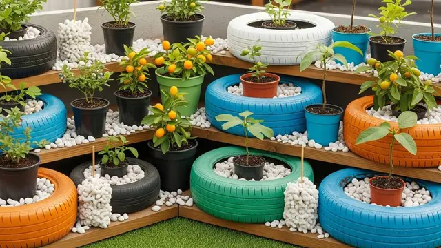Kebun Buah Mini dengan Pot Kecil