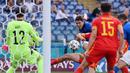 Federico Chiesa sukses mencetak gol pembuka yang penting dalam kemenangan Italia atas Austria. Chiesa pun berpeluang untuk diturunkan menjadi starter saat melawan Belgia untuk memberikan dampak langsung pada permainan Italia.  (Foto: AFP/Pool/Mike Hewitt)