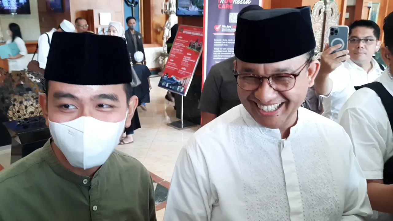 Anies Baswedan dan Gibran Rakabuming Raka (Fajar/Liputan6.com)