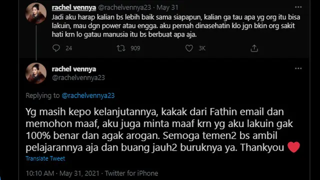 Sempat Buat Sayembara, Ini Kronologi Rachel Vennya dan Haters yang Kini Berdamai
