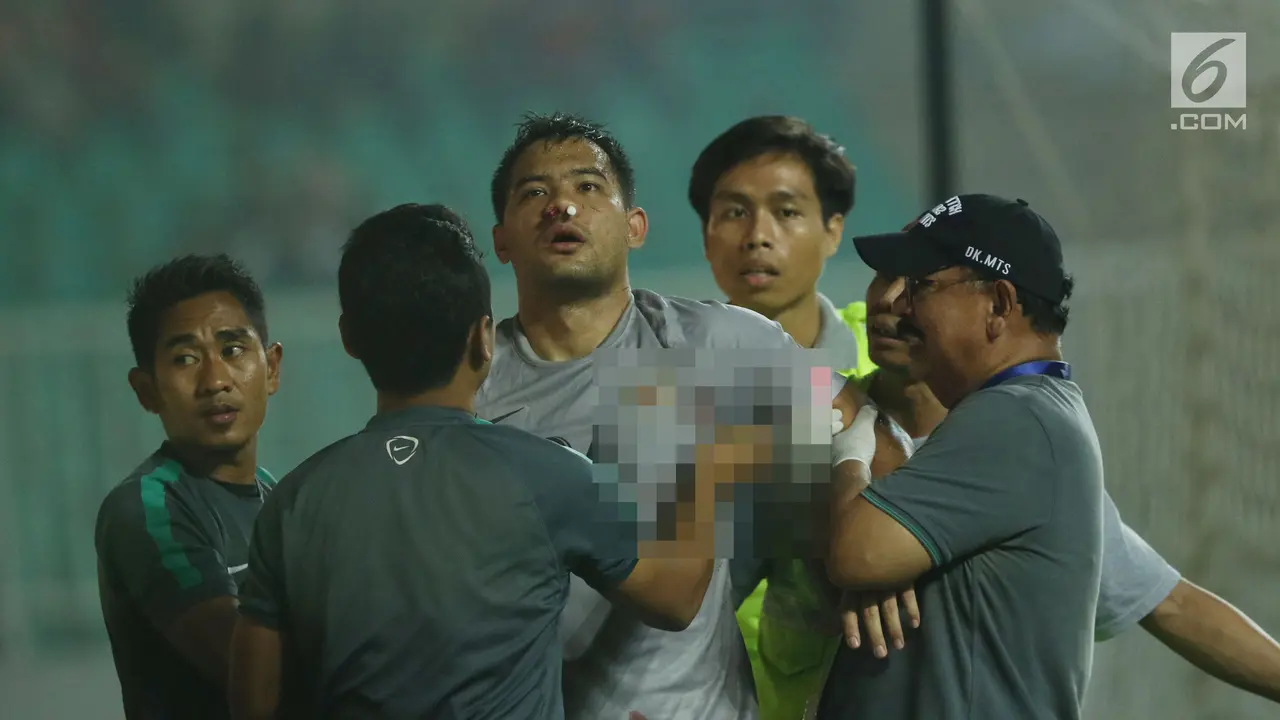 Babak Pertama, Andritany Luka Parah Indonesia Tahan Uzbekistan