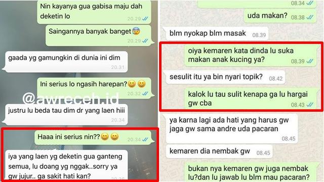7 Chat Balasan Ditolak Oleh Cewek Ini Bikin Nyesek Sekaligus Kocak Hot Liputan6 Com