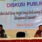 Diskusi Publik terkait toleransi Pemuda MUslim sepakat menolak radikalisme yang dilakukan sekelompok orang mengatas namakan Islam (Liputan6.com/Yuliardi Hardjo)