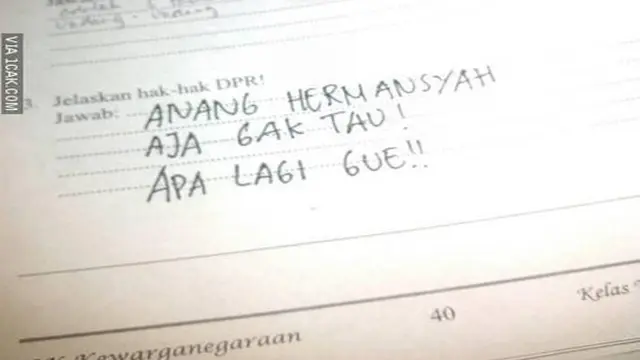 Kelewat Kreatif, 7 Jawaban Kocak Siswa Saat Kerjakan Soal Ujian