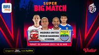 Malam Hari Ini, Tonton Live Streaming Big Match BRI Liga 1 Persib Bandung Vs Madura United di Vidio